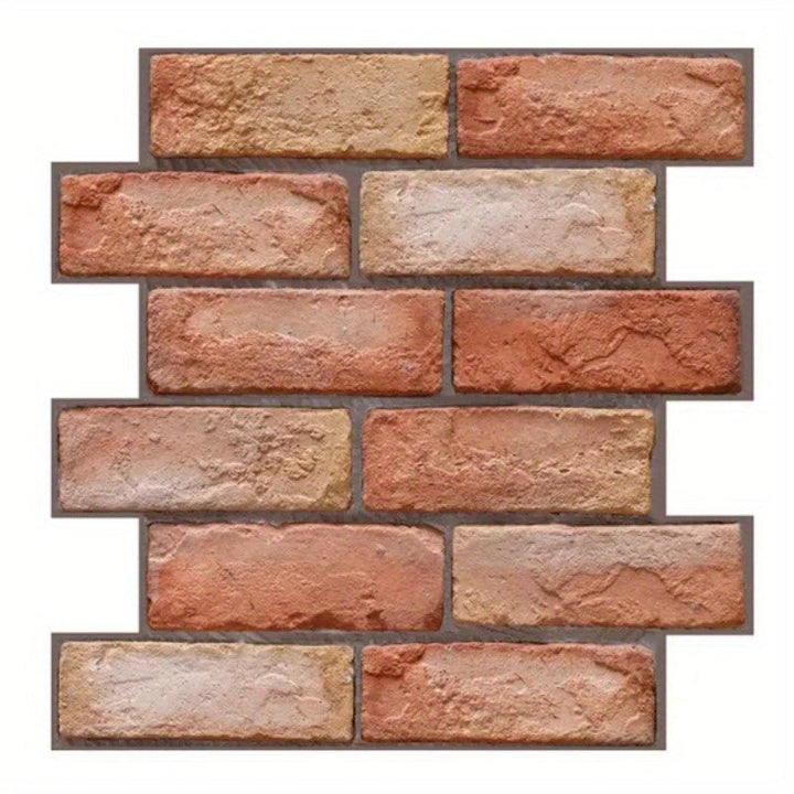 Self-adhesive 3D wall panels with brick and wood texture | Stornfield