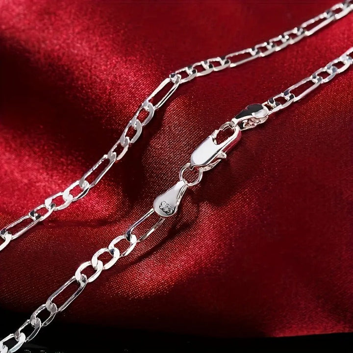 925 Silver Figaro Cuban Chain Stornfield