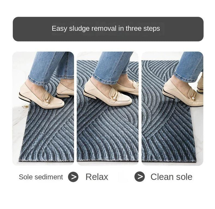 Stornfield | Modern, Nordic-style PVC doormat │ Non-slip doormat for the entrance area │ Sand-removing foot mat