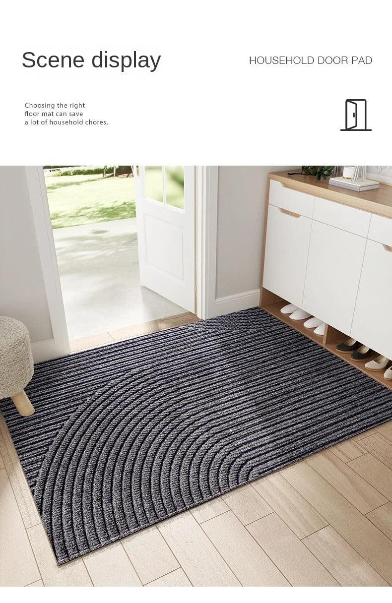 Stornfield | Modern, Nordic-style PVC doormat │ Non-slip doormat for the entrance area │ Sand-removing foot mat