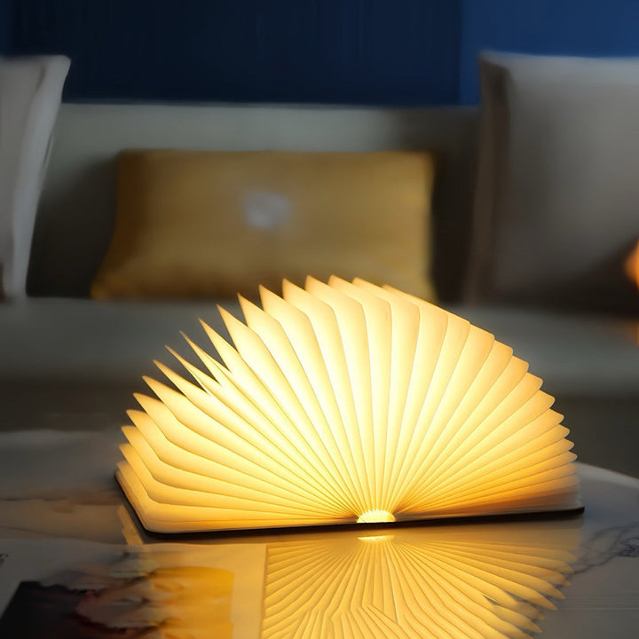 Stornfield | 📖 Wooden Book Lamp - For Desk, Study, Gift, Decoration, Light