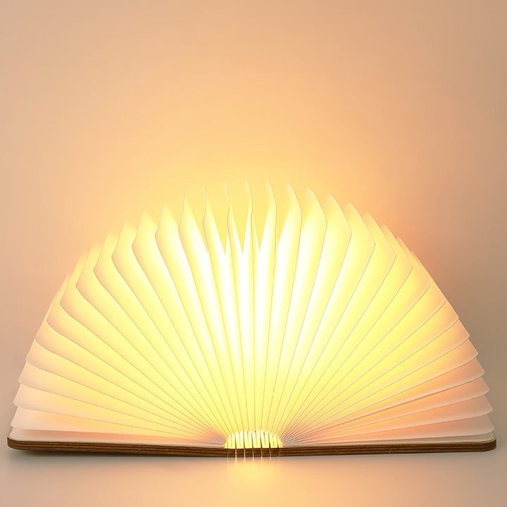 Stornfield | 📖 Wooden Book Lamp - For Desk, Study, Gift, Decoration, Light
