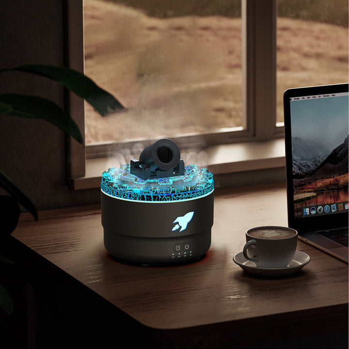 Stornfield | Canon Humidifier Aroma Diffuser Night Light Water Mist Lava Perfect Gift