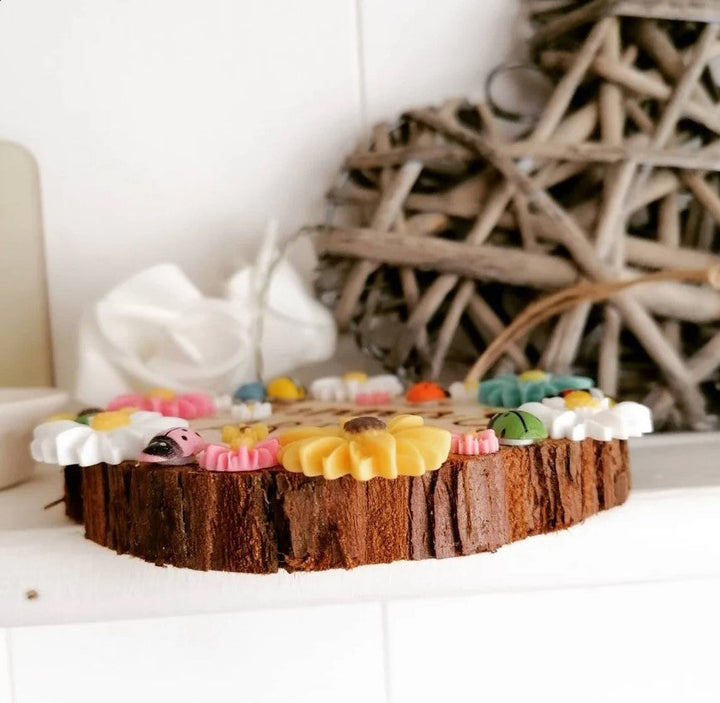 Engraved Wooden Log Garden Plaque | Stornfield