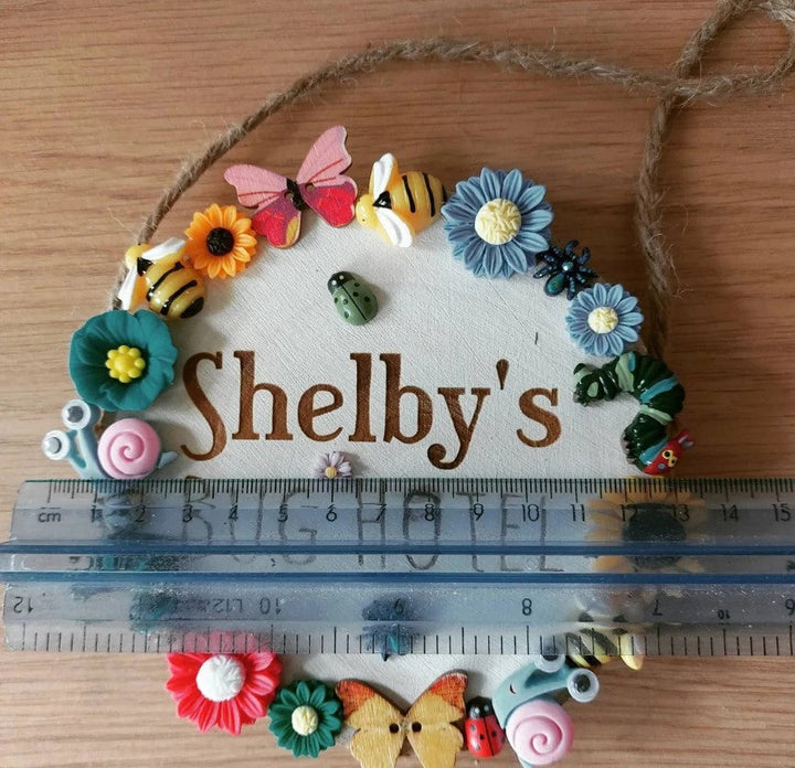 Engraved Wooden Log Garden Plaque | Stornfield