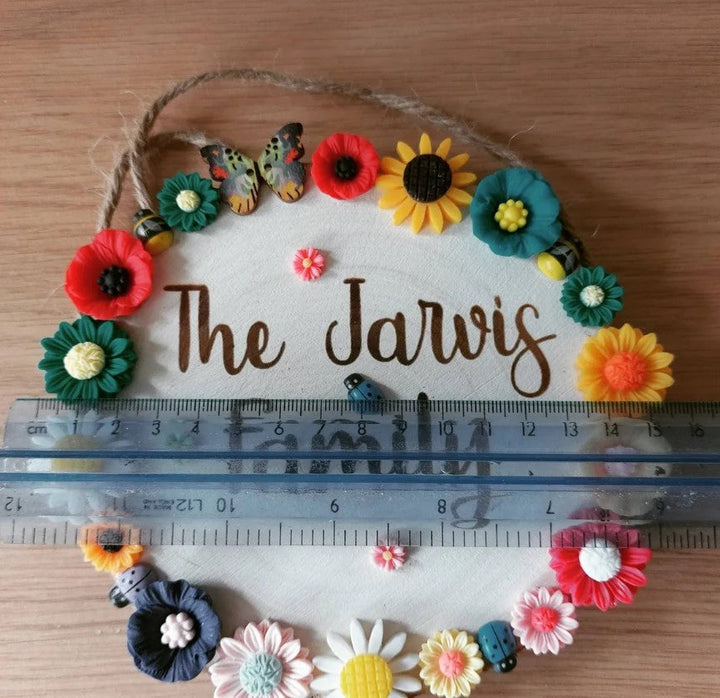 Engraved Wooden Log Garden Plaque | Stornfield