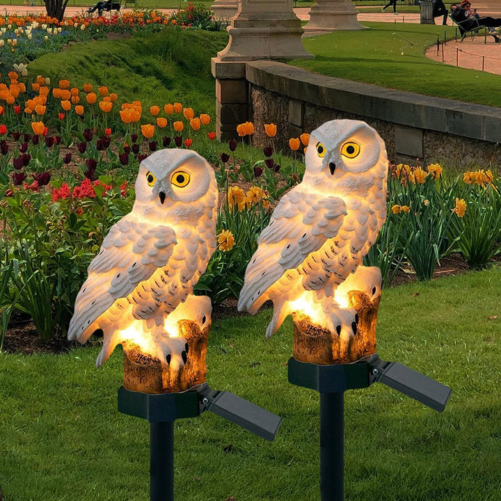 Eco-Friendly Solar Owl Garden Lights (2-Pack) | Stornfield