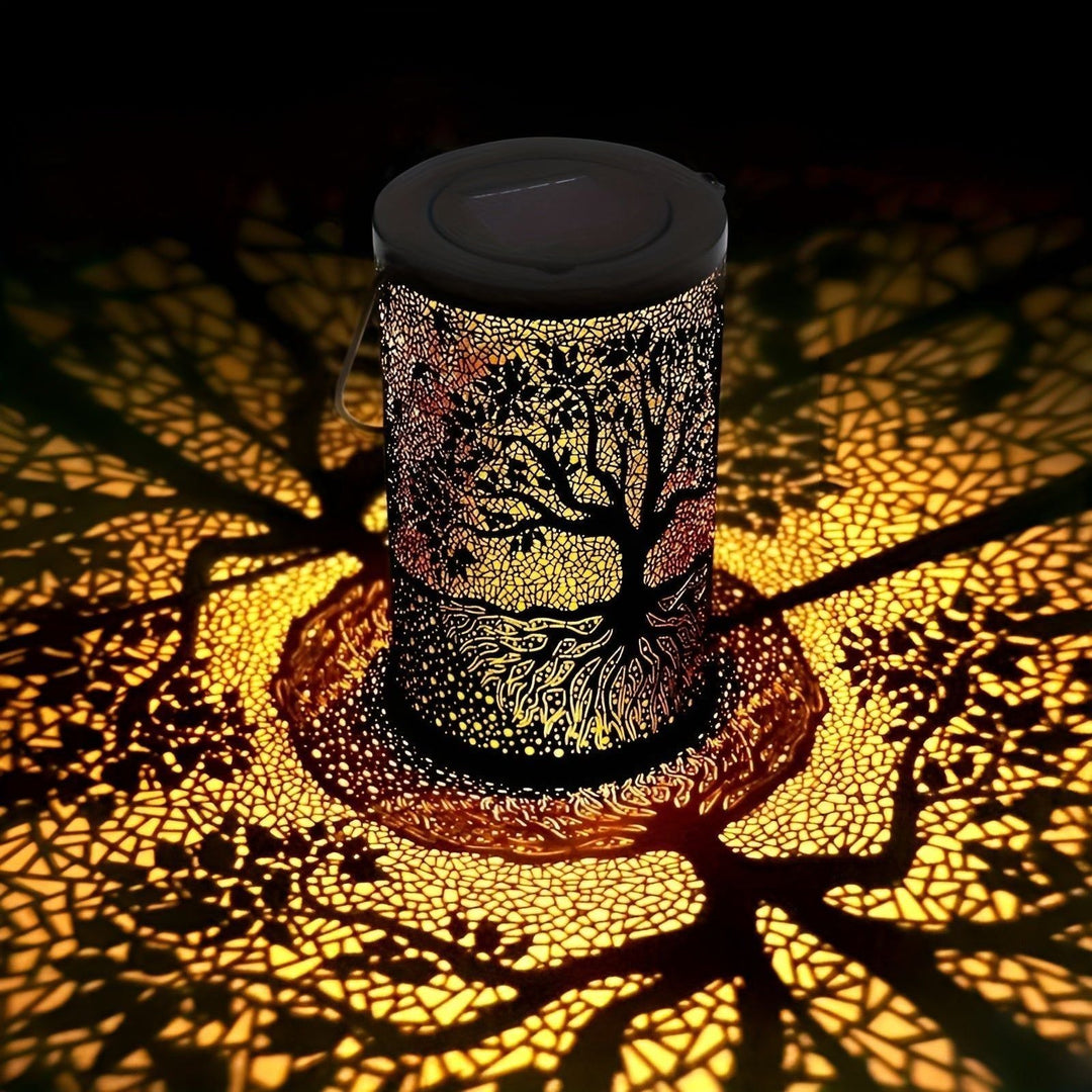 SolarArt Lantern - Luxury Metal Art Decoration Solar Outdoor Lantern | Stornfield