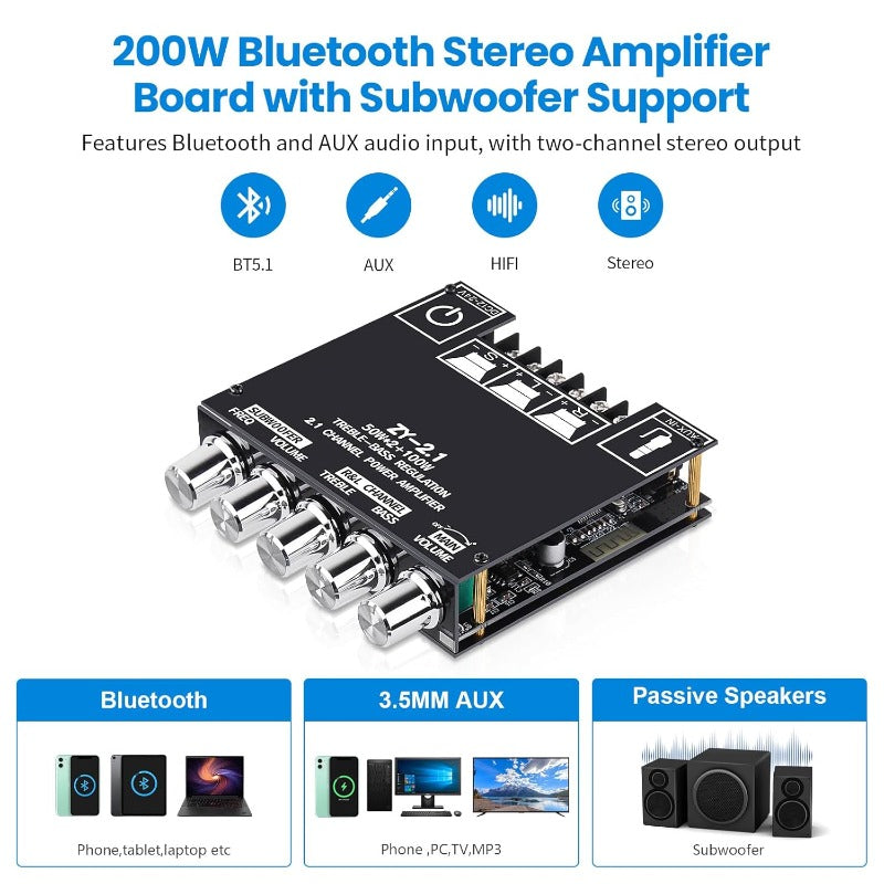 2.1 Channel Bluetooth Amplifier Board Stornfield