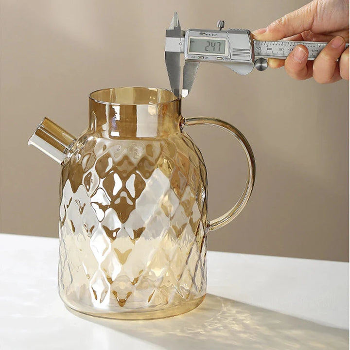 Diamond Texture Surface Glass Kettle Heat-resistant Thicken Glass | Stornfield