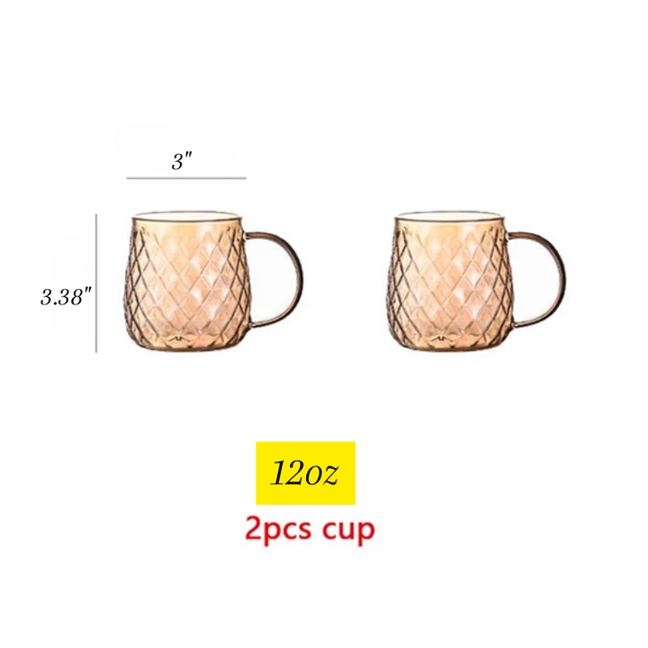 Diamond Texture Surface Glass Kettle Heat-resistant Thicken Glass | Stornfield