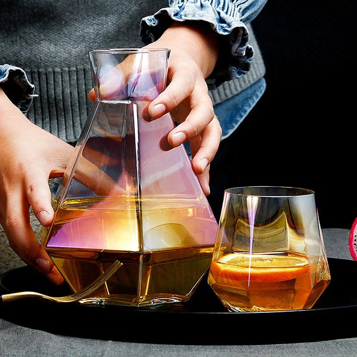 Diamond Type Glass Water Bottle Pitcher Drinkware Creative Drinkware | Stornfield