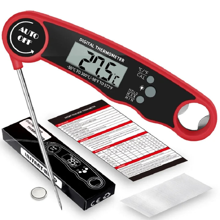 Digital Food Thermometer Instant Read Meat Thermometer with Backlight | Stornfield