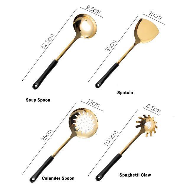 Stornfield | Gold Cookware Set with Stand