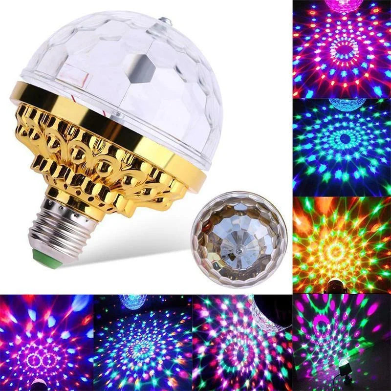 DiscoSpin LED Party Lamp – Rotating RGB Ambient Lighting 3W | Stornfield