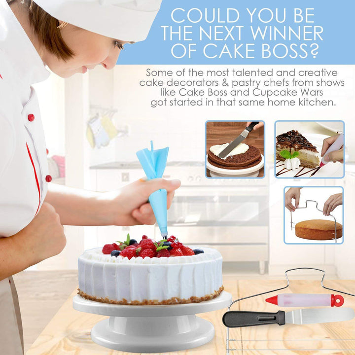 DIY Cake Turntable Cream Decoration Accessory Spatula Set Baking Tool | Stornfield