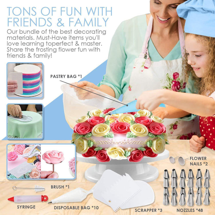 DIY Cake Turntable Cream Decoration Accessory Spatula Set Baking Tool | Stornfield