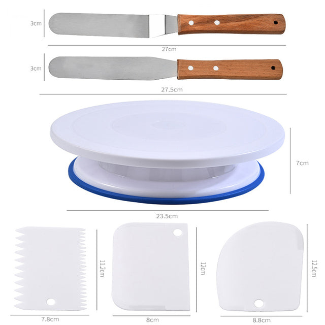 DIY Cake Turntable Cream Decoration Accessory Spatula Set Baking Tool | Stornfield