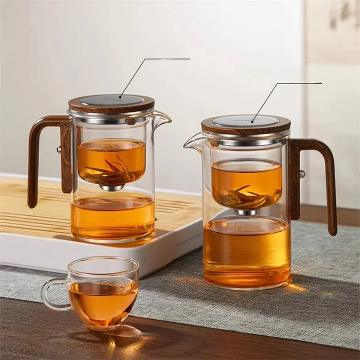 TheePuur Glassfera – Glass Teapot with loose filter for hot and cold tea | Stornfield