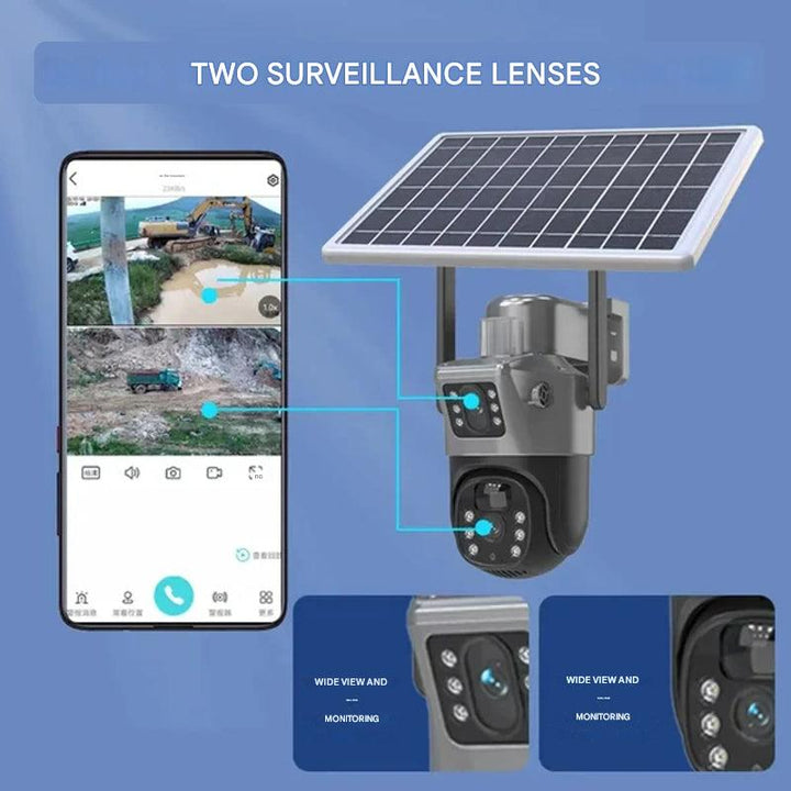 DualGuard Solar 4K – Wireless 4K Security Camera with Solar Panel and 4G | Stornfield