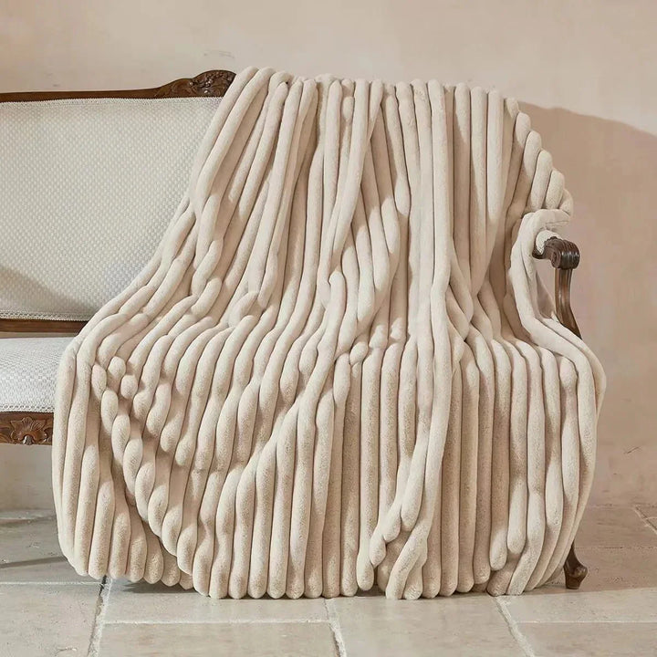 Double Layer Faux Fur Warm Winter Plush Blanket for Cozy Nights | Stornfield