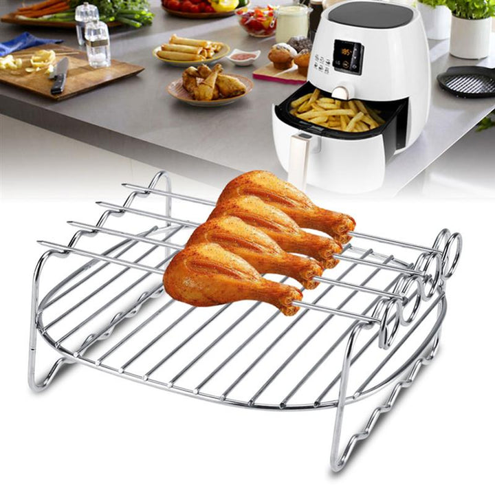 Double Layer Stainless steel Skewers Barbecue Rack BBQ Tray | Stornfield