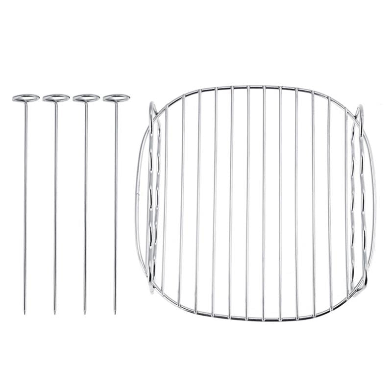 Double Layer Stainless steel Skewers Barbecue Rack BBQ Tray | Stornfield