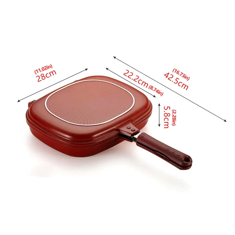 Double Side Bread Frying Pan Non Stick Multiple Purposes Toaster | Stornfield