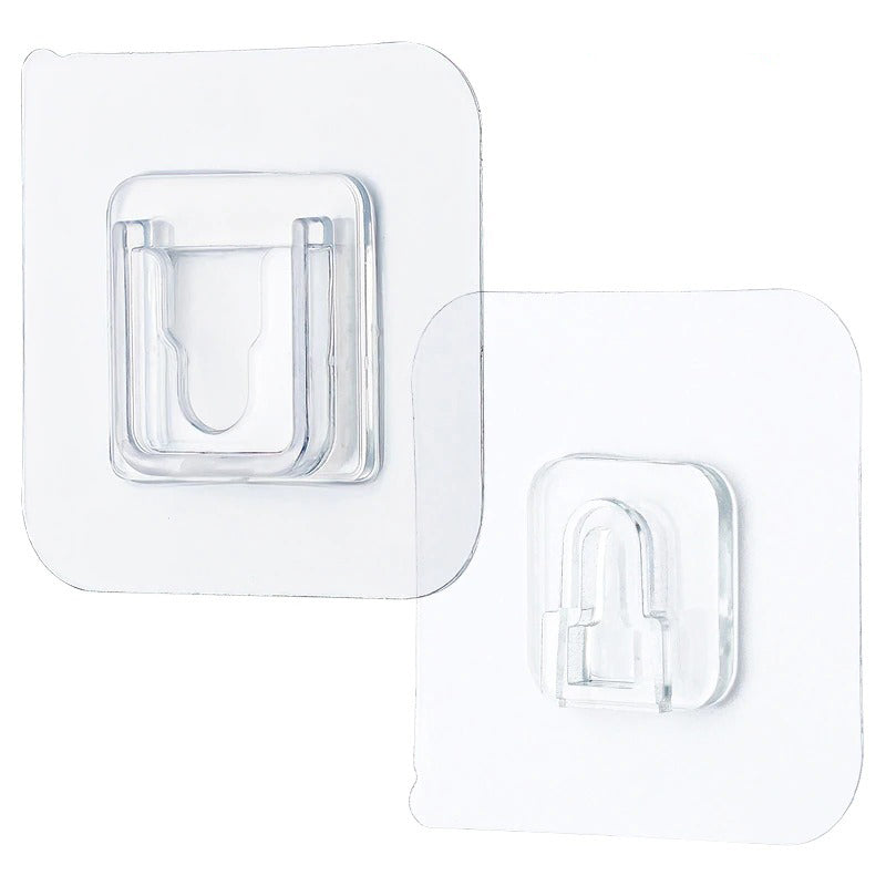 Double-Sided Adhesive Wall Hooks Hanger Strong Transparent Hooks | Stornfield