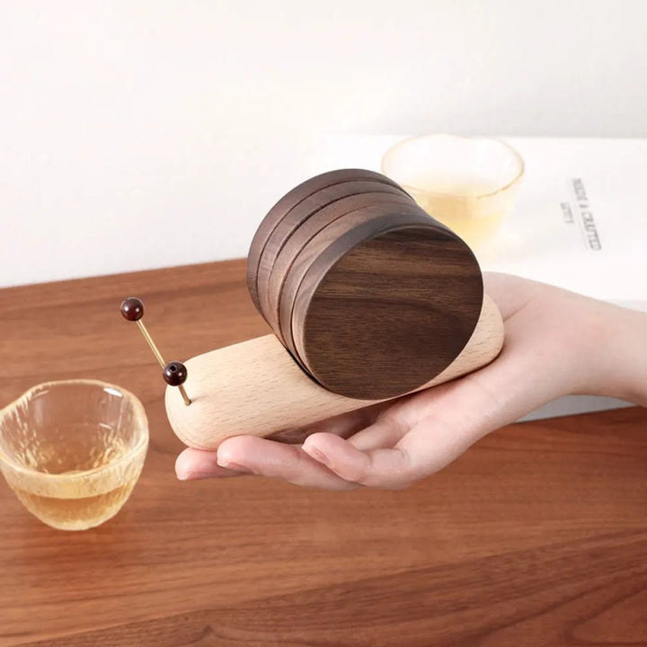 Snail coasters - Unique charm - Decorate coffee breaks - Elegant and functional | Stornfield