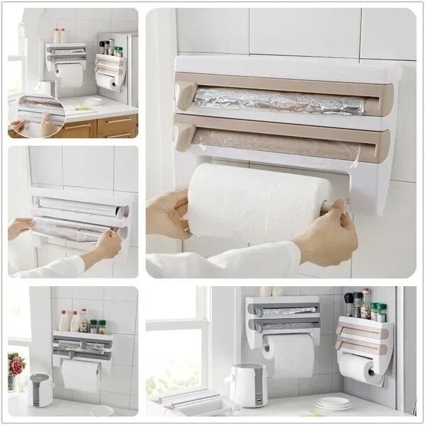 - Practical dispenser - cling film and kitchen roll - space-saving | Stornfield