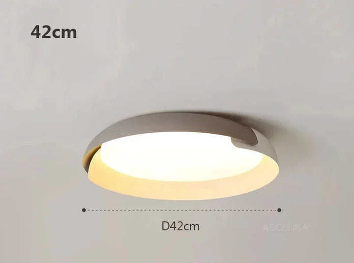 Modern ceiling light with wood pattern – Stylish LED lighting for living room | Stornfield
