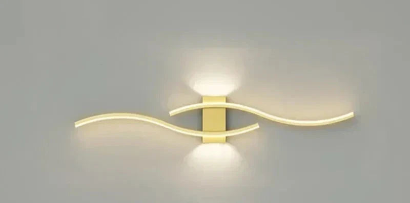 Modern LED Wall Light – Wave-shaped Design, Minimalist Style | Stornfield