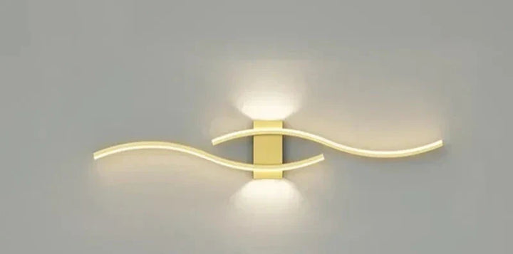 Modern LED Wall Light – Wave-shaped Design, Minimalist Style | Stornfield