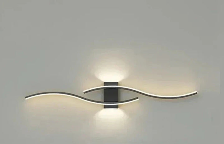 Modern LED Wall Light – Wave-shaped Design, Minimalist Style | Stornfield