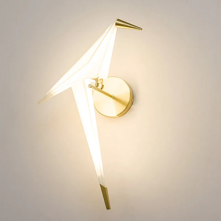 Modern Origami Crane Wall Light - Elegant LED Light for Living Spaces | Stornfield