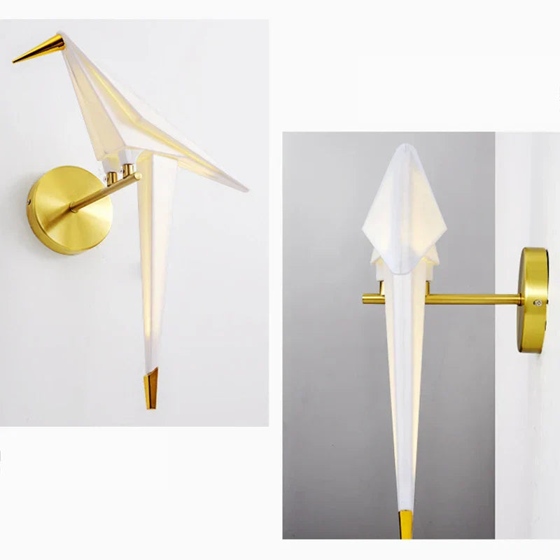 Modern Origami Crane Wall Light - Elegant LED Light for Living Spaces | Stornfield