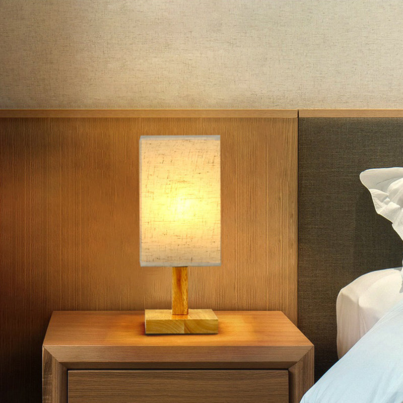 USB Table Lamp with Fabric Shade – Modern LED Nightstand Lamp for Bedroom & Office | Stornfield