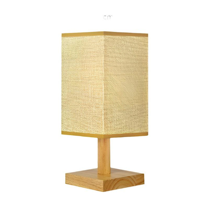 USB Table Lamp with Fabric Shade – Modern LED Nightstand Lamp for Bedroom & Office | Stornfield