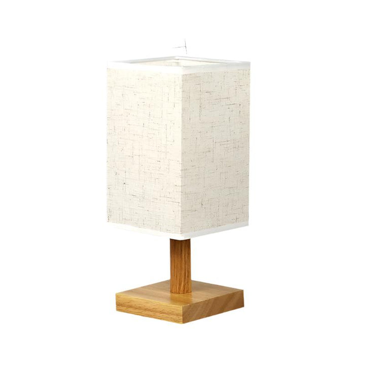 USB Table Lamp with Fabric Shade – Modern LED Nightstand Lamp for Bedroom & Office | Stornfield