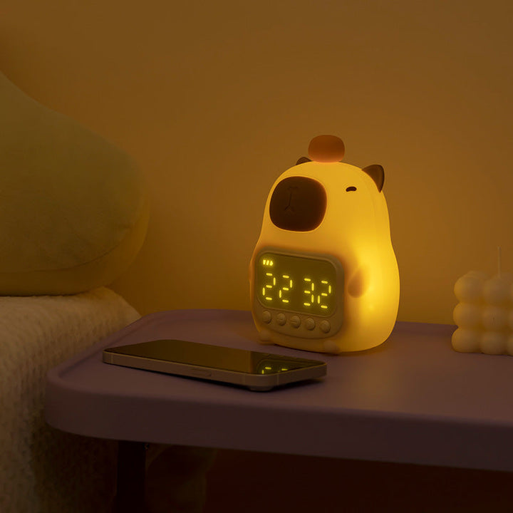 Cute Capybara Night Light LED – Children's Alarm Clock & Night Lamp for Bedroom | Stornfield