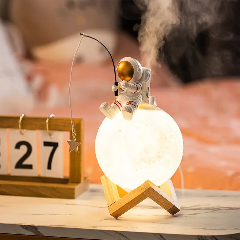 3D Astronaut Moon Lamp with LED Night Light, Dimmable Touch Control and Decoration for Children's Room | Stornfield