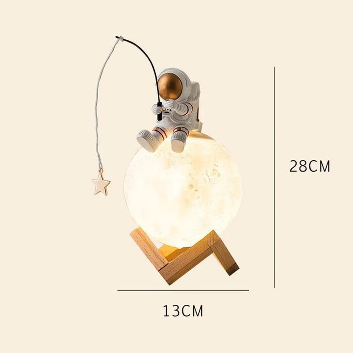 3D Astronaut Moon Lamp with LED Night Light, Dimmable Touch Control and Decoration for Children's Room | Stornfield