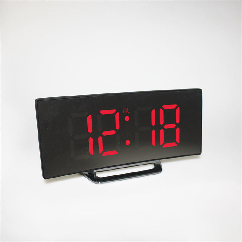 CurveTime Digital Alarm Clock – Compact Alarm Clock with Curved Display and Modern Design | Stornfield