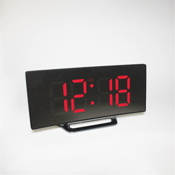 CurveTime Digital Alarm Clock – Compact Alarm Clock with Curved Display and Modern Design | Stornfield