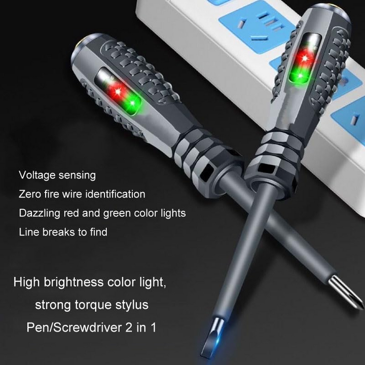 Magnetic screwdriver and test pen | Precision tool with double function | Stornfield