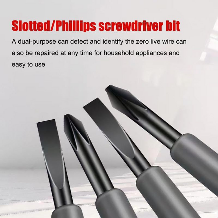 Magnetic screwdriver and test pen | Precision tool with double function | Stornfield