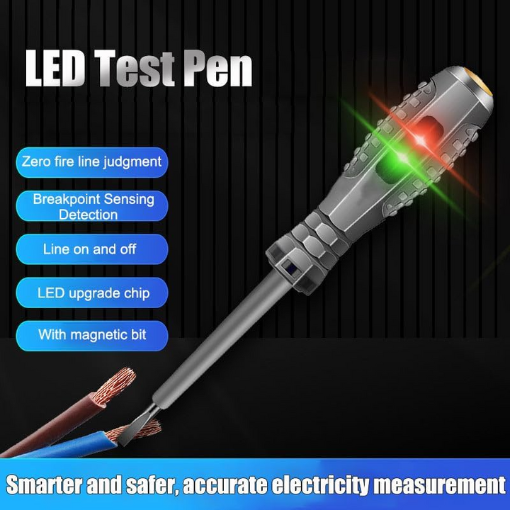 Magnetic screwdriver and test pen | Precision tool with double function | Stornfield