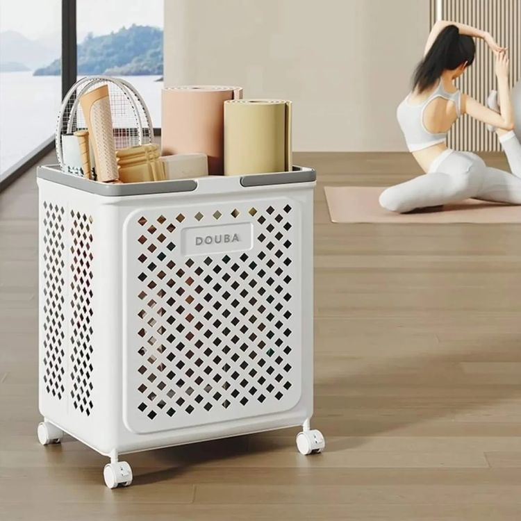 Laundry basket with wheels | Fold, roll, and organize | Stornfield