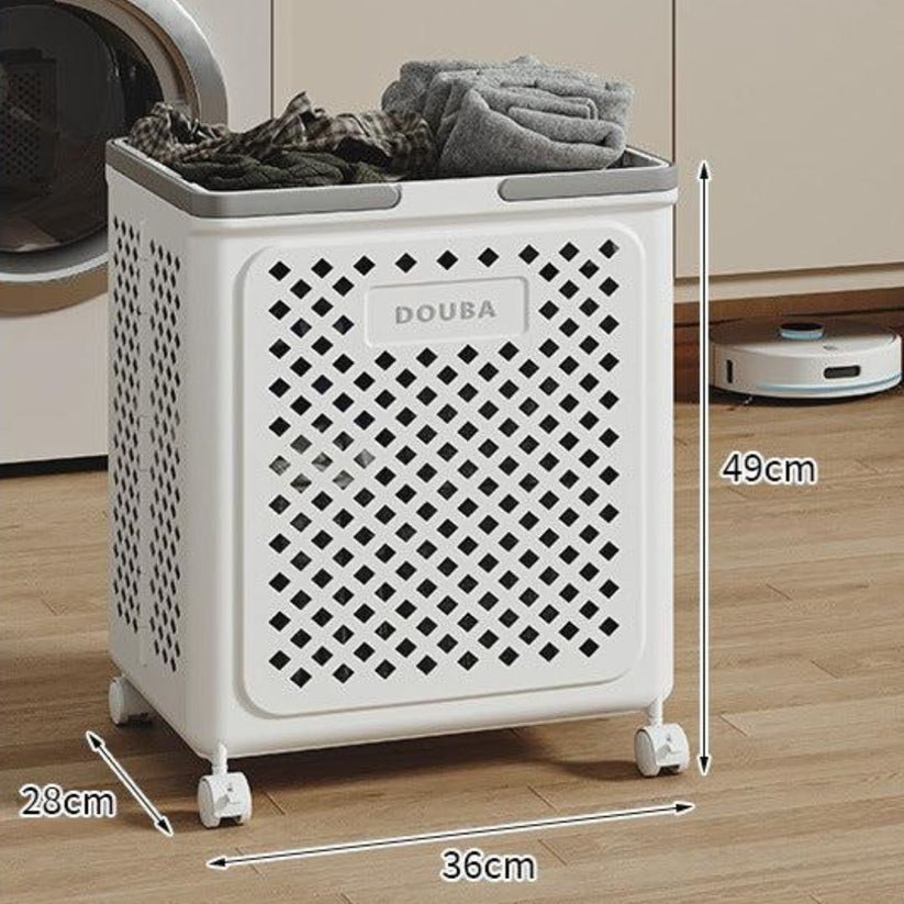 Laundry basket with wheels | Fold, roll, and organize | Stornfield
